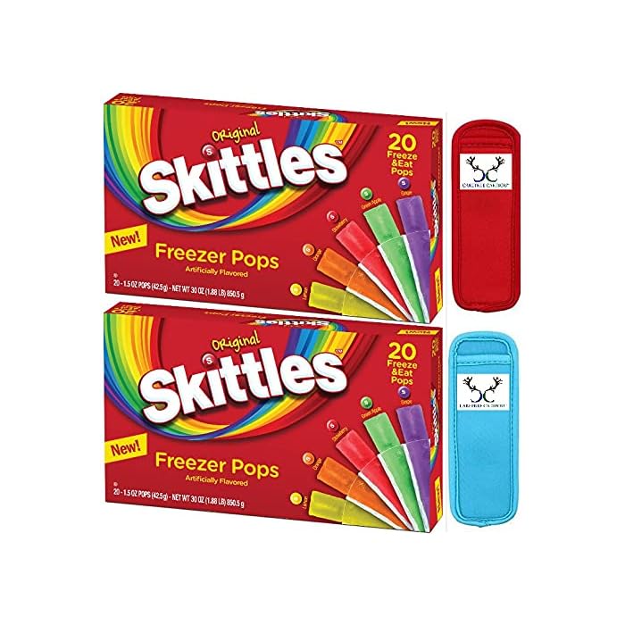 Buy Freezer Pops Bundle. Includes Two Boxes of Skittles Freezer Pops