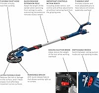 Vista 2 de Bosch GTR55-85 Kit de lijadora para paneles de yeso de 9 pulgadas