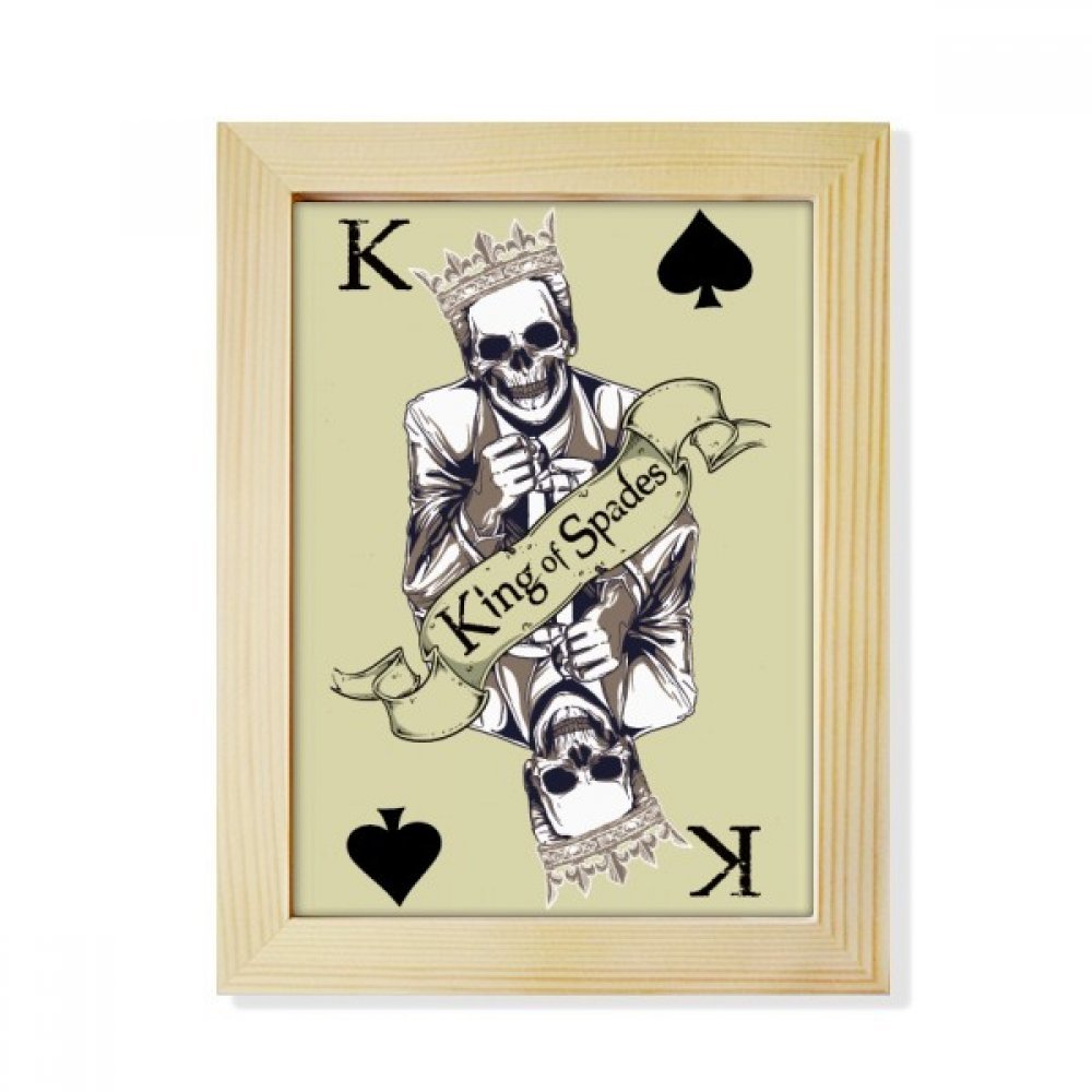 Cartes à jouer cadre photo bois 6x8 pouces cadeau original pour passionné de jeu