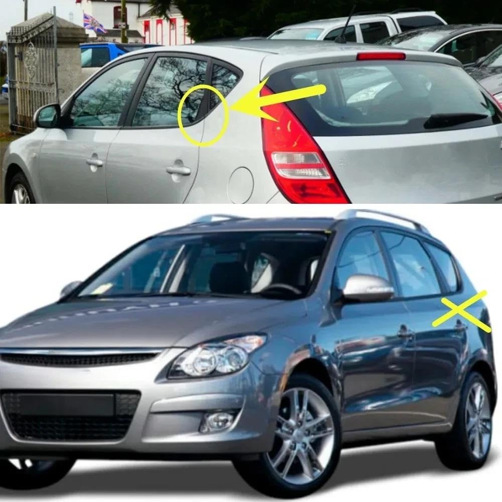 Guarnizione In Gomma Protettiva Per Finestrino Esterno Nero Per Hyundai I30 2008 2009 2010 2011 822102L000 4 Pezzi