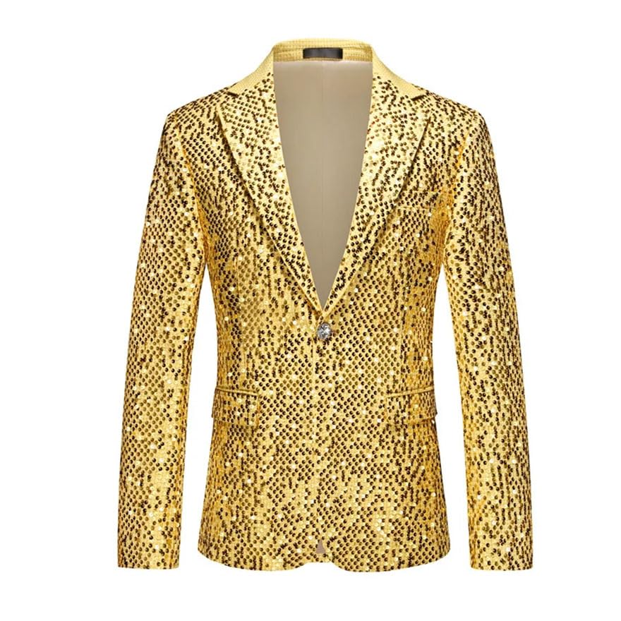 Men Sequined Suits Wedding Banquet Party Stage Performance Dress Single Breasted Blazer and Pant XXXS4