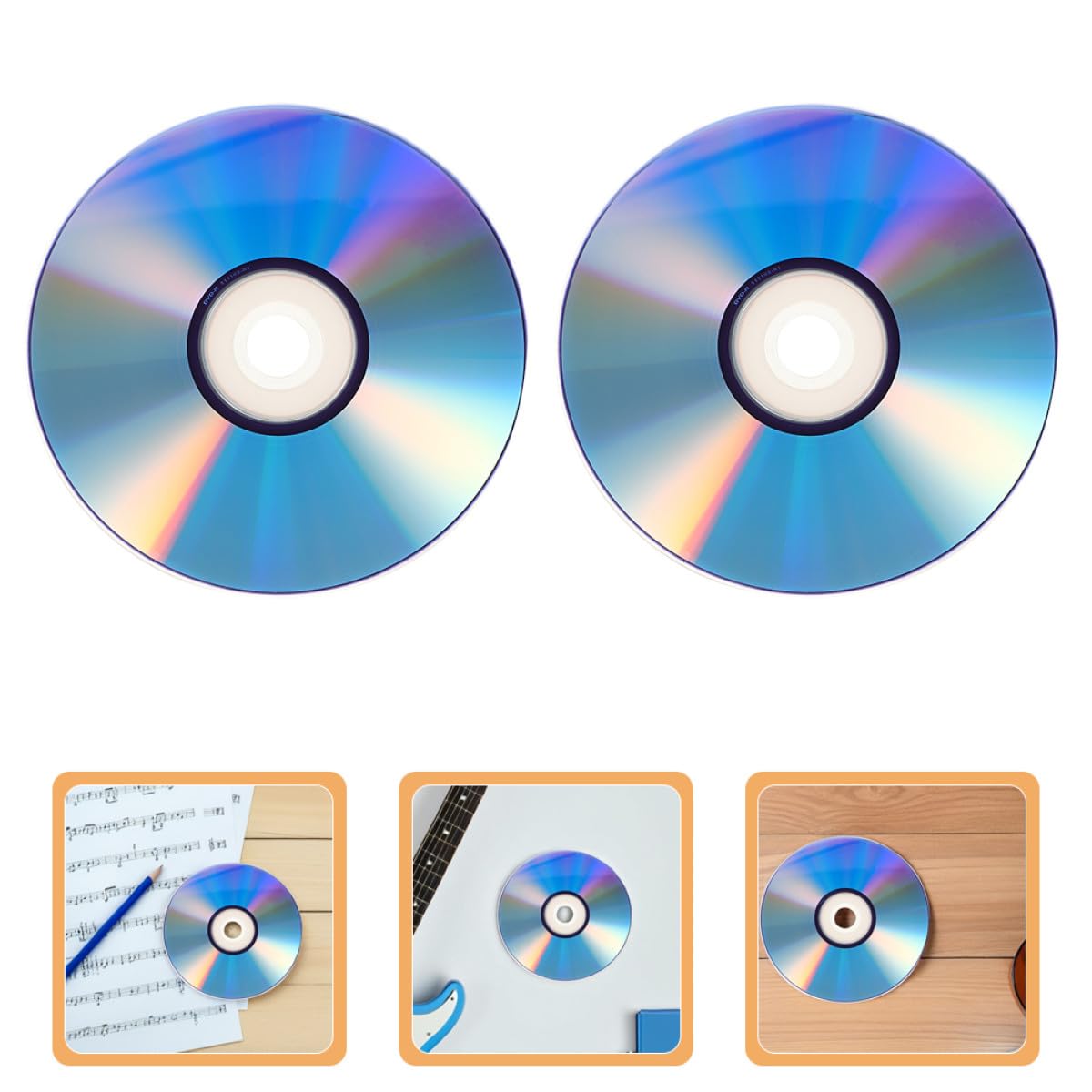 Hemobllo Sets de Disques DVD Vierges Enregistrables Haute Capacité Lot de 2 avec Boîtier Jewel Case en Plastique , pour Enregistrement Audio et Vidéo Professionnelle Bureau