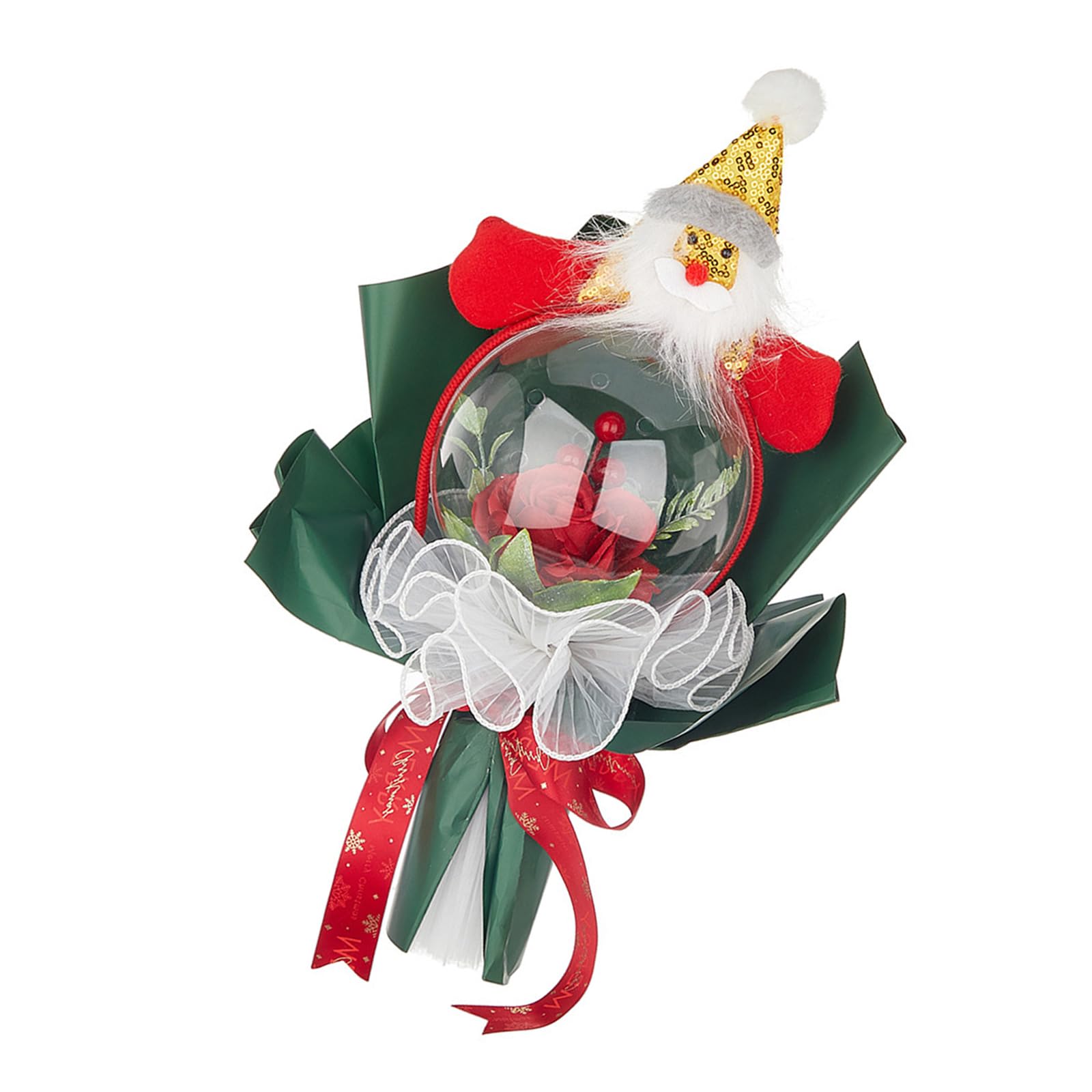 Elnwnnkc C Elnwnnk Transparents Lear Balloon Ornament Hristmas Theme Hand Bouquet For Decoration Stylish Festives Accessories Festives Arrangement