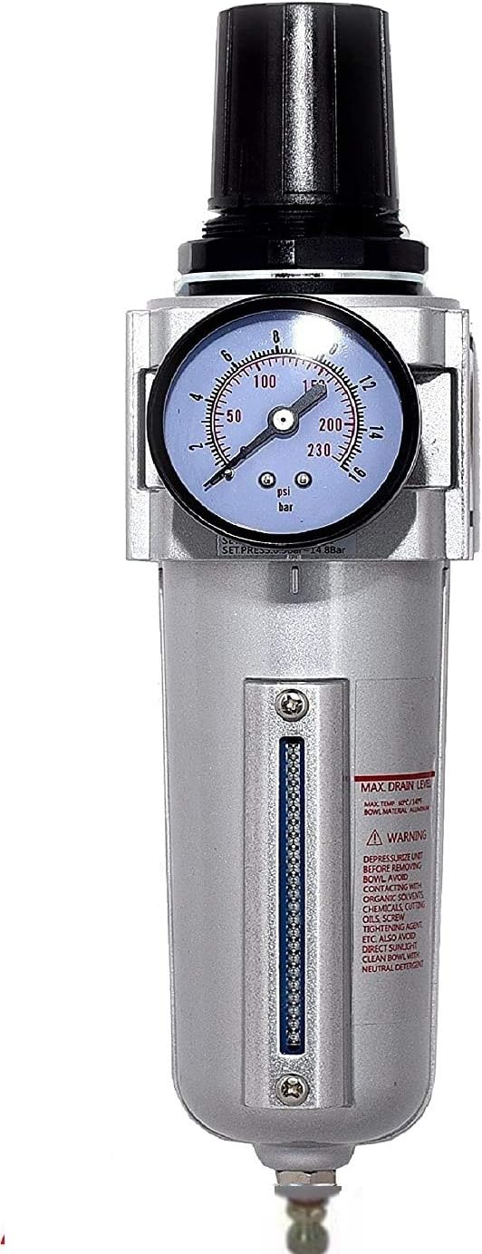Air Pressure Regulator & Filter Combo compressor 3/4" & free gauge