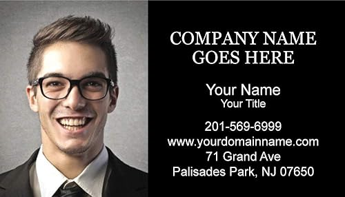 Miniatura 2 de Tarjeta de visita personalizada con imagen o logotipo, 500 piezas de impresión de 2 caras, cubierta de 16 puntos (papel grueso de 350 gsm),