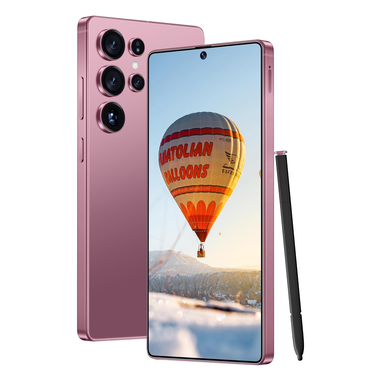 XVCGYK I25 Ultra 5G Smartphone, 8+256GB Unlocked Phone, Android 14.0, 68+108MP Zoom Camera, Mobile Phone with Build-in Pen,Long Battery Life 7000mAh,