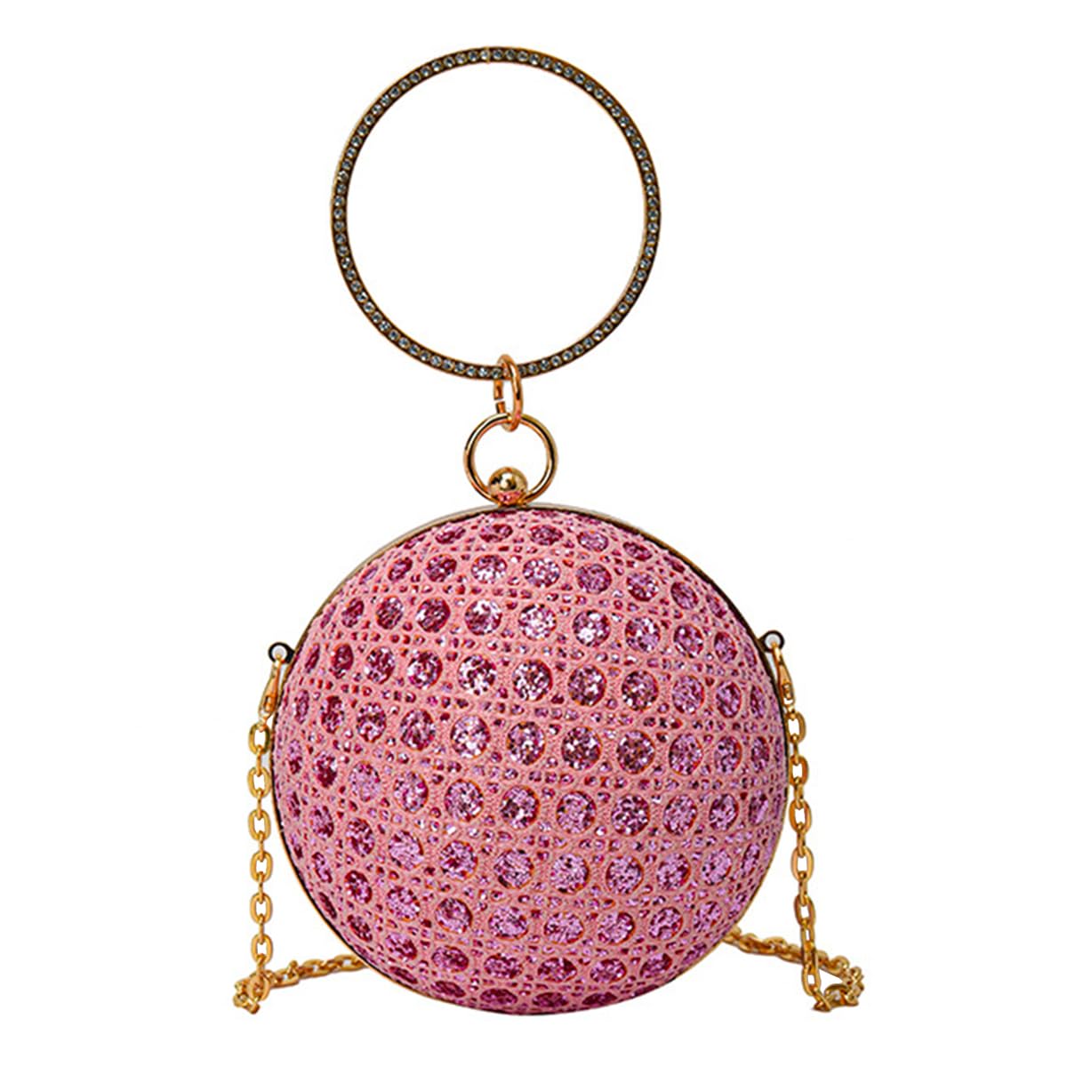 Newphoria P70 Women Pink-color Sling Sturdy PU Shoulder Bag with circle Metal handle Purse for Girls (B0CLS3N85M) Amazon Price History, Amazon Price Tracker