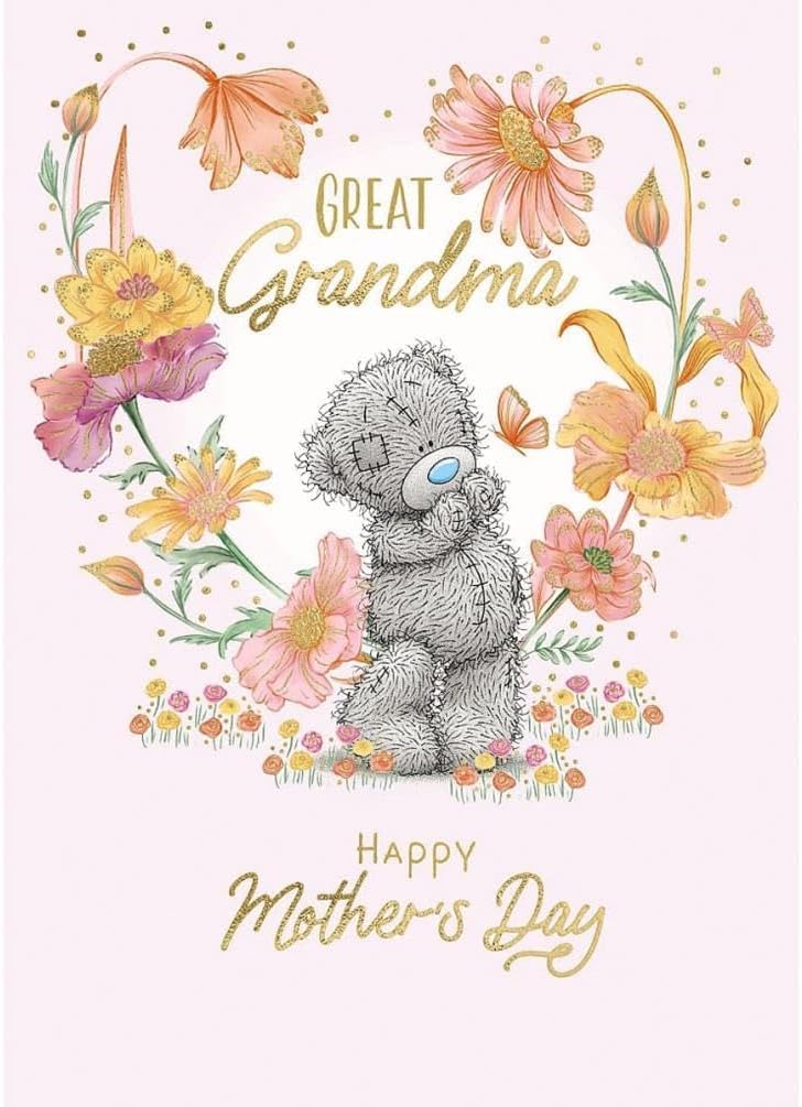 Me To You Tatty Teddy Mother's Day Card For Great Grandma 5 x 7 - Official Collection