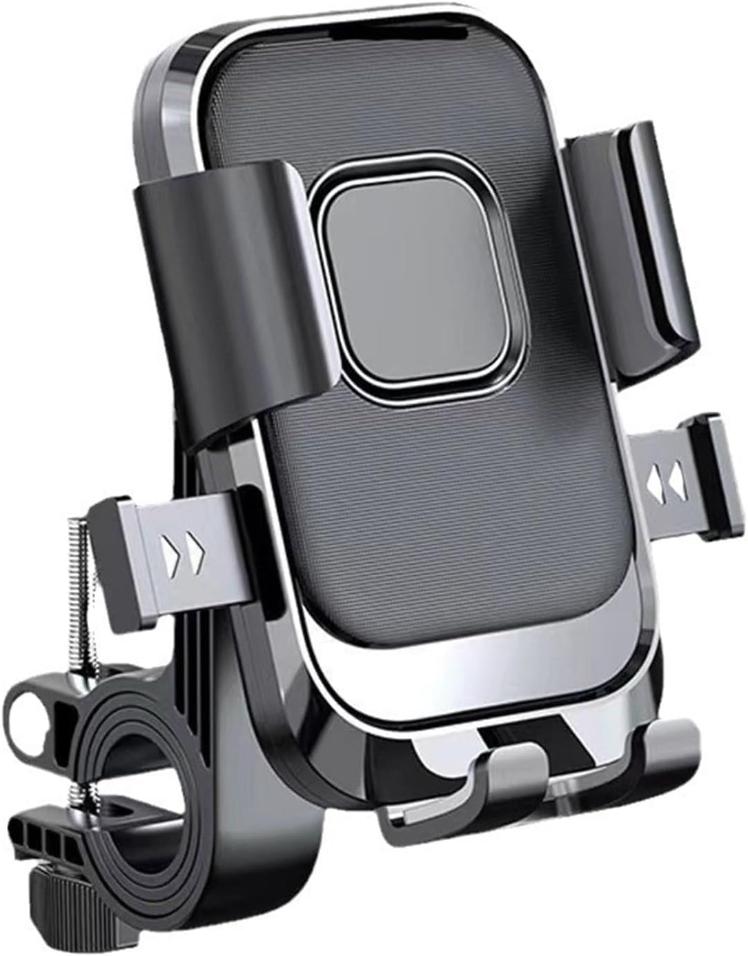 DTZAEUKE 360 Degree Rotating Motorcycle For Peugeot Django 125 EVO LCT TT Adventure SBC ABS LCT, Phone Holder with Shock Absorbing Silicone and Secure Locking Featuring,OneSize