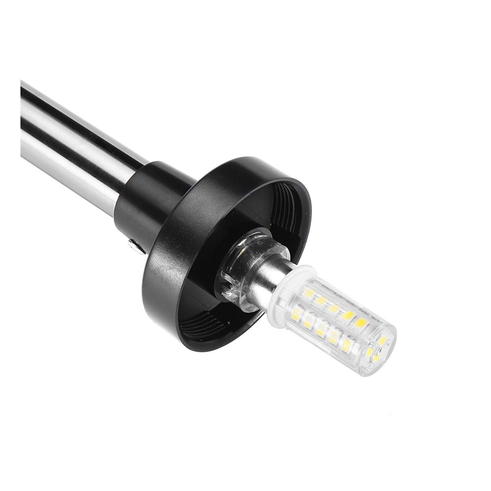 12-24 V Piegare Il Marino per la Barca PORTATO Luci di Navigazione Marine per Barca Yacht Stern Anchor Light PORTATO Lampada da Vela DaJiKan (Color : 16 inch)