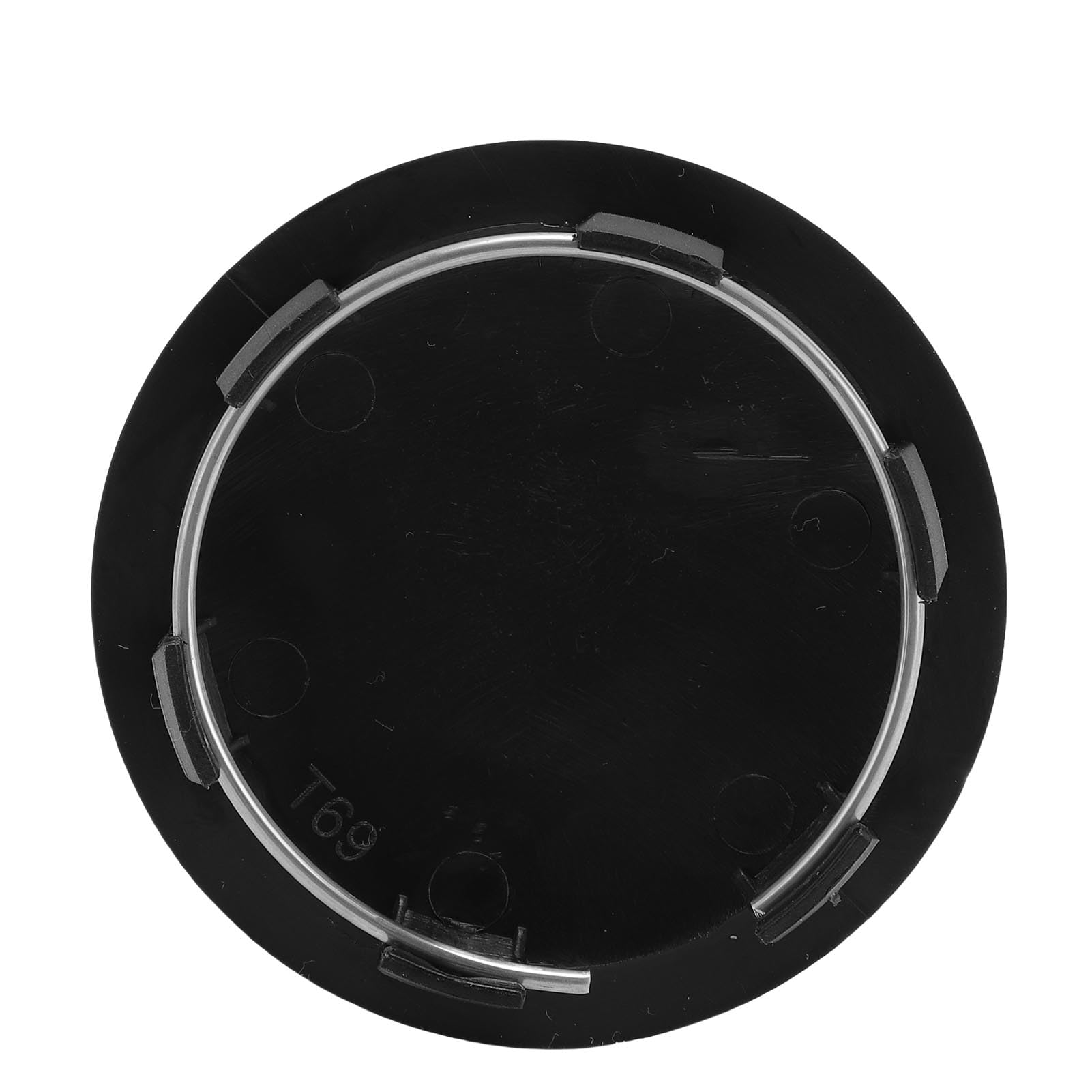 Generic Wysokiej Jakości Osłona Piasty Koła Centralnego 69 Mm, 4 Nakładki Zatrzaskowe o Wyjątkowym Designie, średnica Zewnętrzna 2,72 Cala, Ochraniacz Kołpaka środkowego Koła dla Entuzjastów (BLACK)