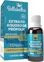 Bellabelha Extrato Aquoso de Própolis Verde | 20mL | Produto Natural Sem Álcool, Livre de Glúten e Conservantes