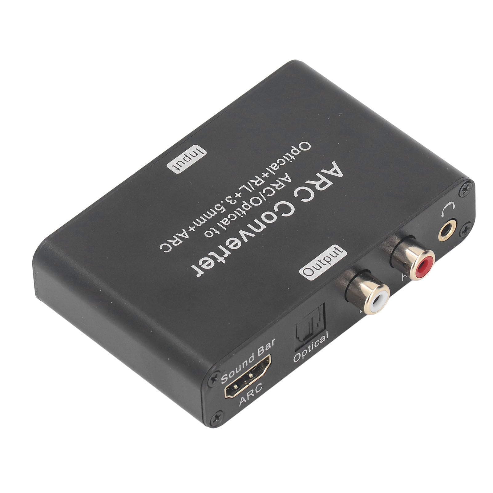 Convertisseur Audio Numérique vers Analogique 192 KHz avec Optique, Son Stéréo DAC Haute fidélité pour Amplificateur Haut-parleur TV, Transmission 5.1 Canaux Fibre Optique