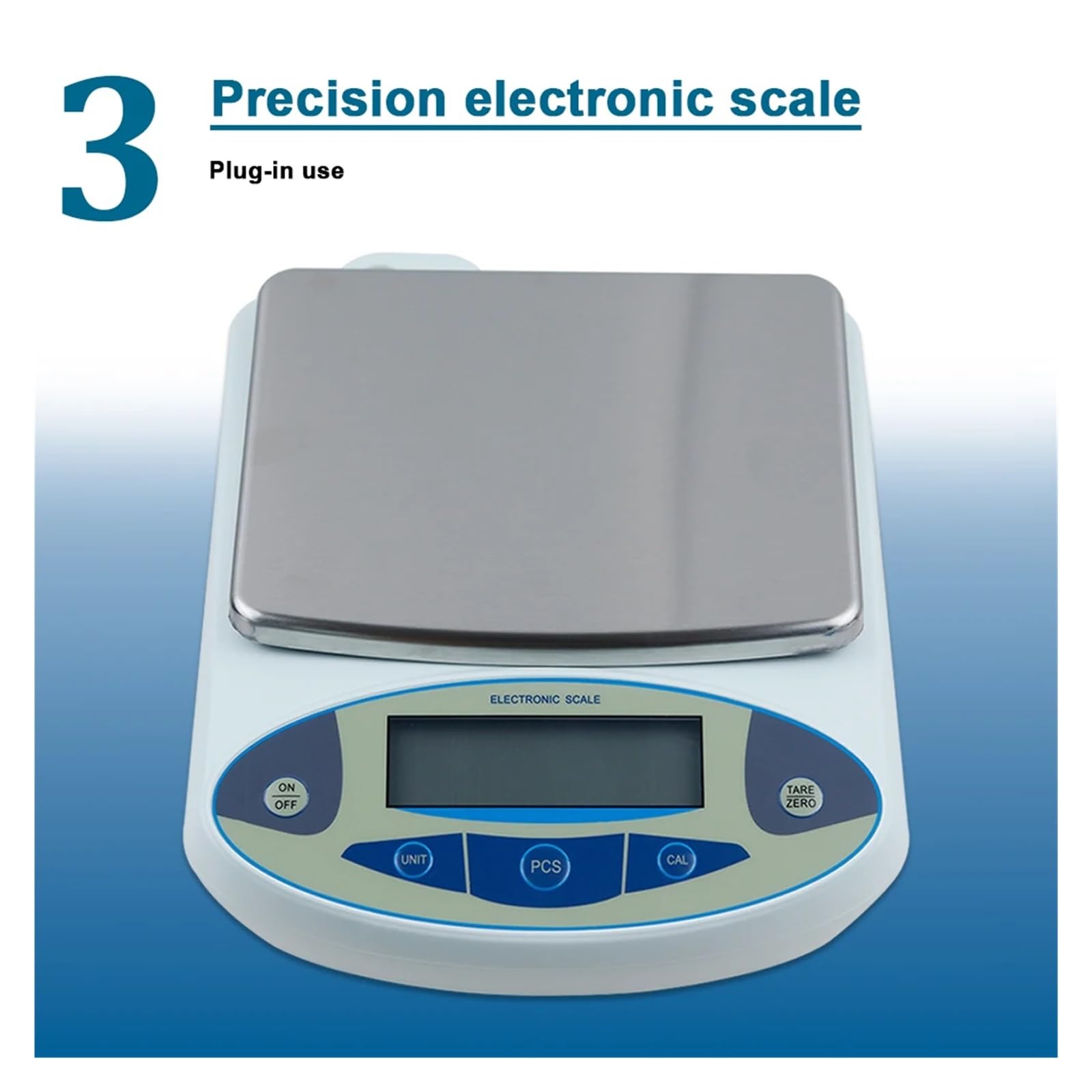 Balanza electrónica digital de alta precisión for laboratorio, joyería, cocina, industrial, 3000/5000 g/30 kg, 0,01 g/0,1 g Para uso de bricolaje(20kg 0.1g)