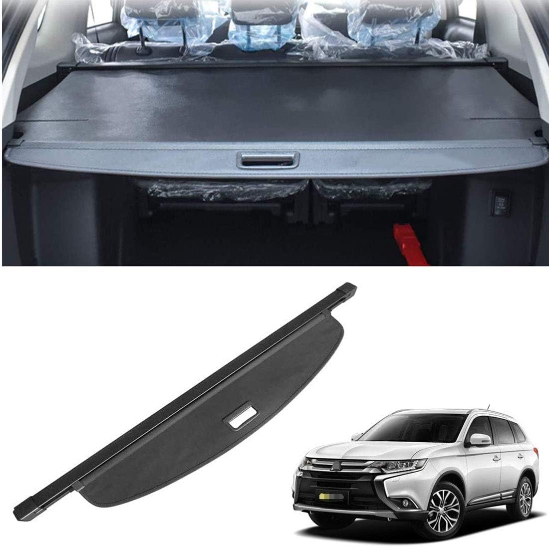 Cubreobjetos retráctil para Mitsubishi Outlander 2013-2018 duradero