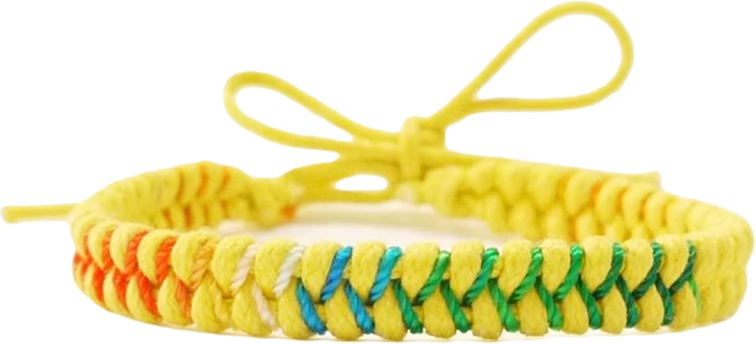 Handmade Surfer Braided Bracelets for Women Men Adjustable Boho Surfer Bracelets Beach Waxed Thread Waterproof Anklet or Wristband - Image 2