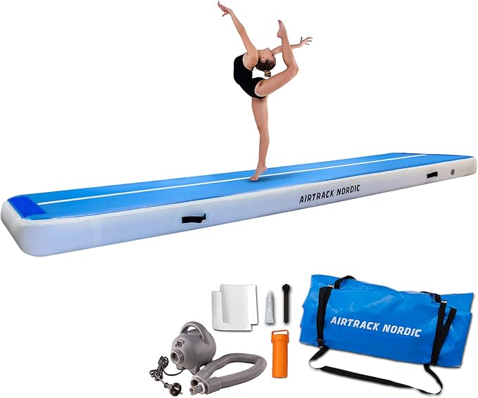 Airtrack Nordic Deluxe Air Track Mat con pompa ad aria elettrica