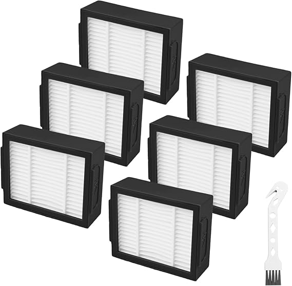 EOHJAR 6pack Filters Replacement for iRobot Roomba e, i and j Series, HEPA Filter Compatible for