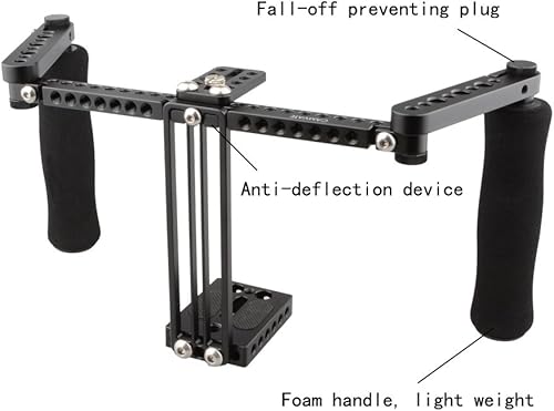 Miniatura 5 de CAMVATE Jaula para monitor con asas ajustables para monitores LCD de 5 pulgadas y 7 pulgadas - 1871