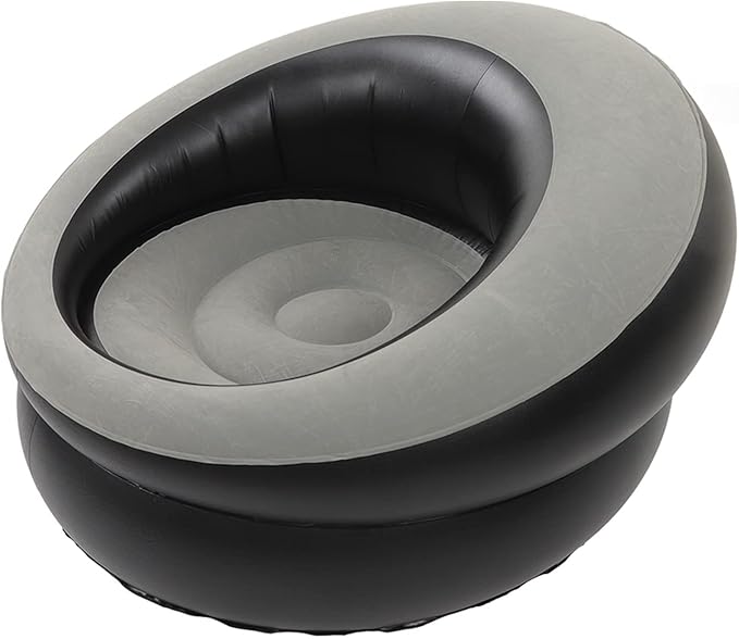 Diydeg Inflatable Couch, Portable Ergonomic Flocking Air