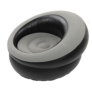 Sofá Inflable, Silla Inflable Ampliamente Aplicable para Sala de Estar (Gris)