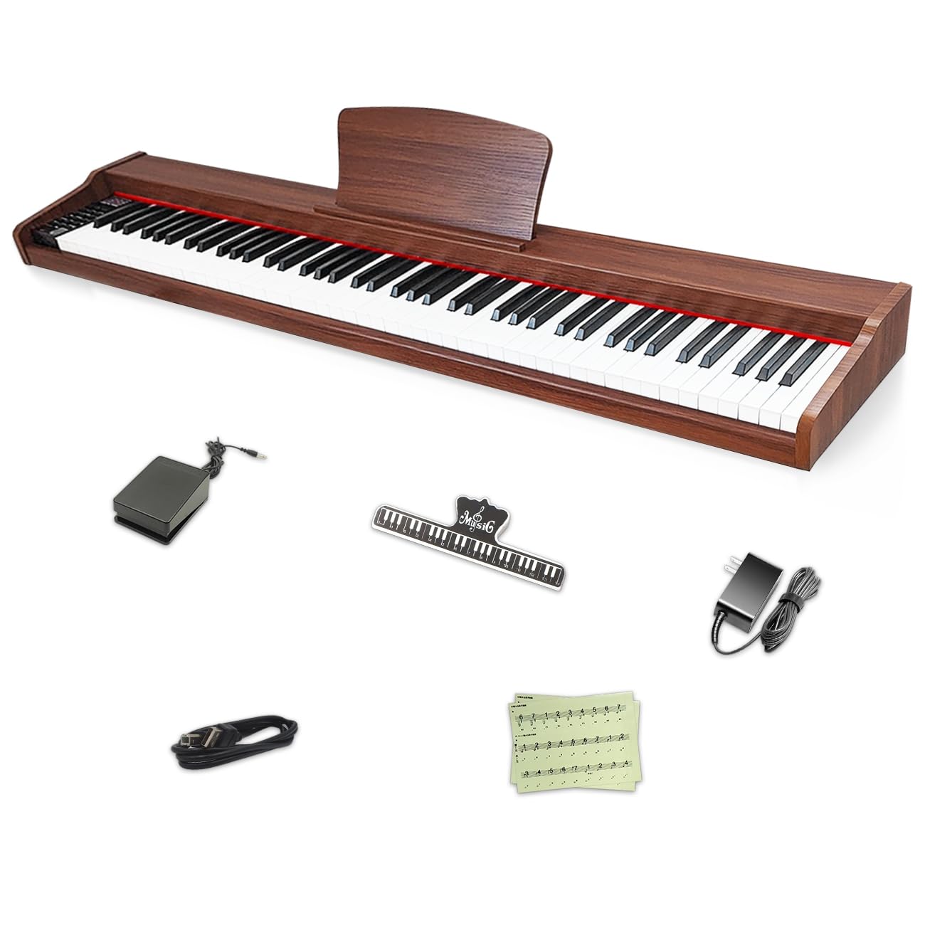 Amazon | 【木製電子ピアノ 】Longeye ロンアイ 電子ピアノ 88鍵盤