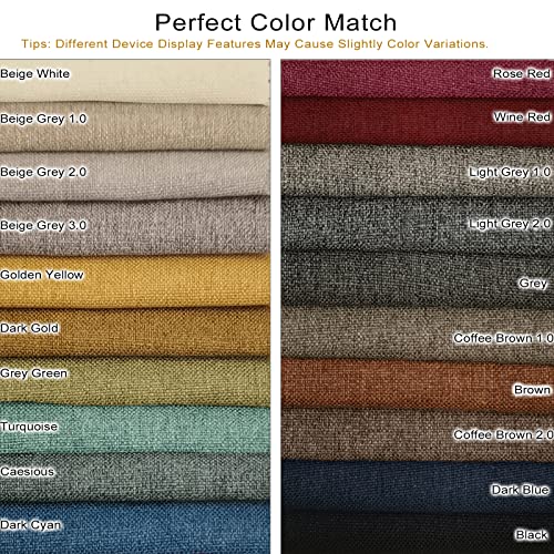 ILOFRI Linen Fabric Patches Self Adhesive 8x11 inch 2pcs, Durable Fabric Couch Repair Tape Kits for Upholstery, Furniture, Car Seats, Office Chair, Sofa, Clothing, Jackets, Crafts - Black