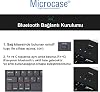 Turkish Bluetooth Keyboard with RGB Light Rechargeable Touchpad for Microcase Tablets and Phones 24 cm - AL2897