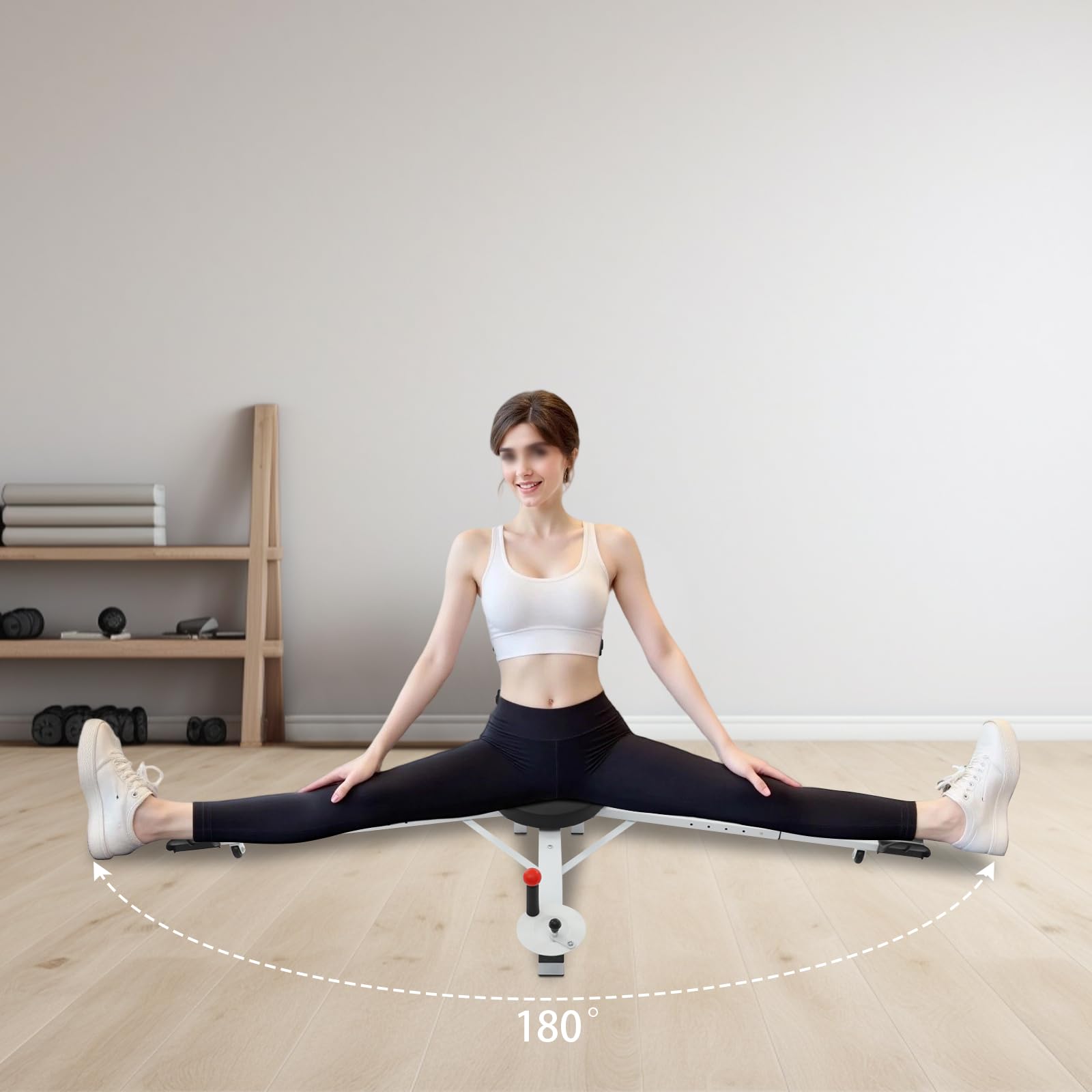 Beinspalt-Ausrüstung zum Dehnen und Pressen, Schaumstoff- und Legierungskonstruktion, perfekt für Beintraining und Flexibilitätsverbesserung