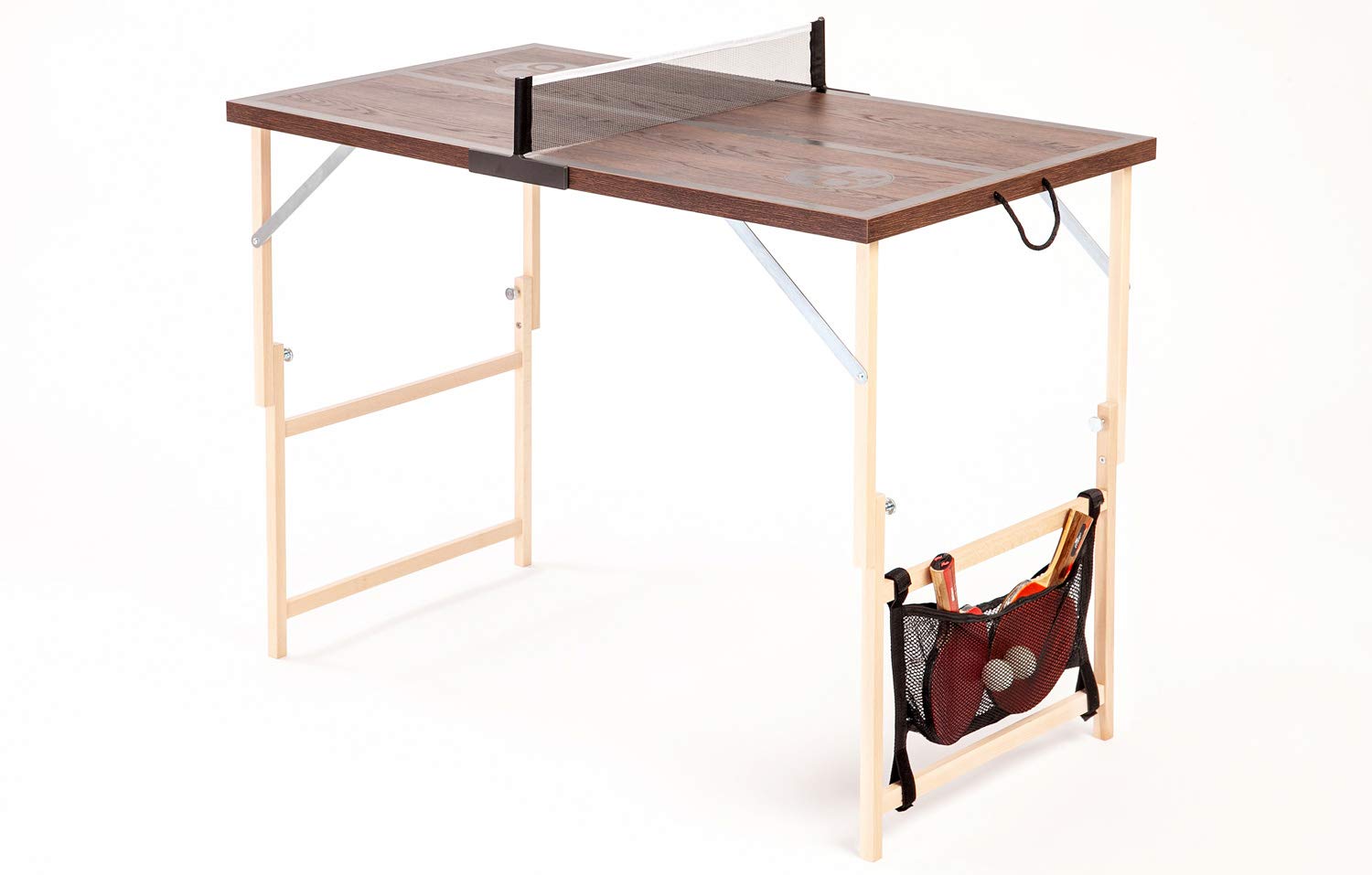 Mini Tavolo da Ping Pong con Rete | Prodotto di qualità Realizzato in Austria | Pieghevole | Facile da trasportare | al Coperto | All'aperto | Partito | Bambini | Adulto