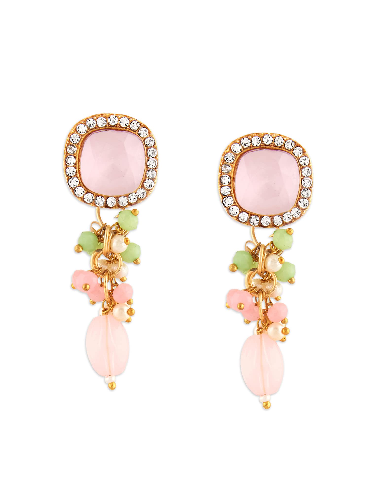 See full amazon price history chart for Zaveri Pearls Pink Green Stones & Beads Dazzling Austrian Diamond Drop Earring For Women-ZPFK15879 Zaveri Pearls Pink Green Stones & Beads Dazzling Austrian Diamond Drop Earring For Women-ZPFK15879 (B0C4HC7YJP) Amazon Price History, Amazon Price Tracker