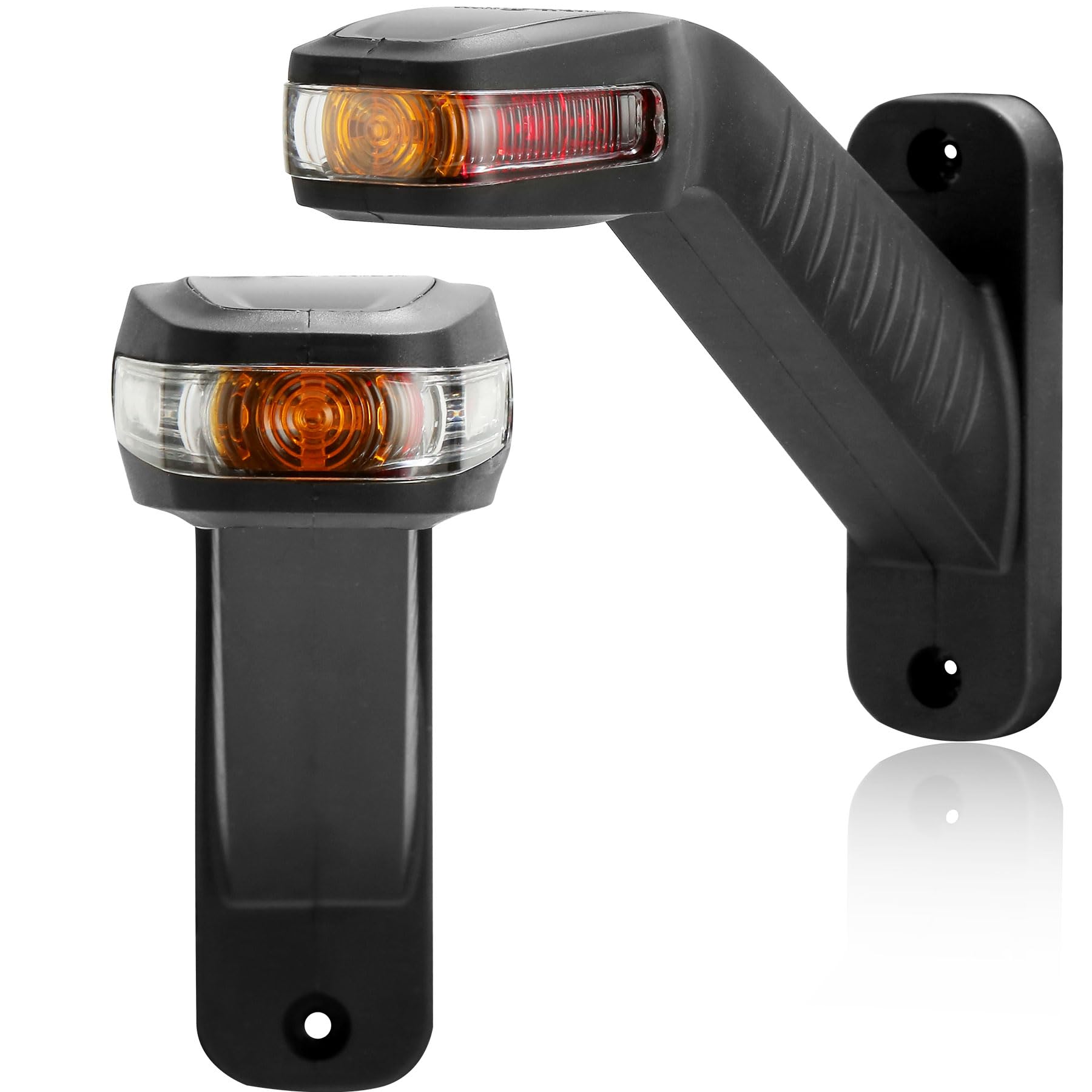 2x Luci Laterali Rimorchio Gomma 12V-24V LED Luci Ingombro Camion 24v Impermeabile
