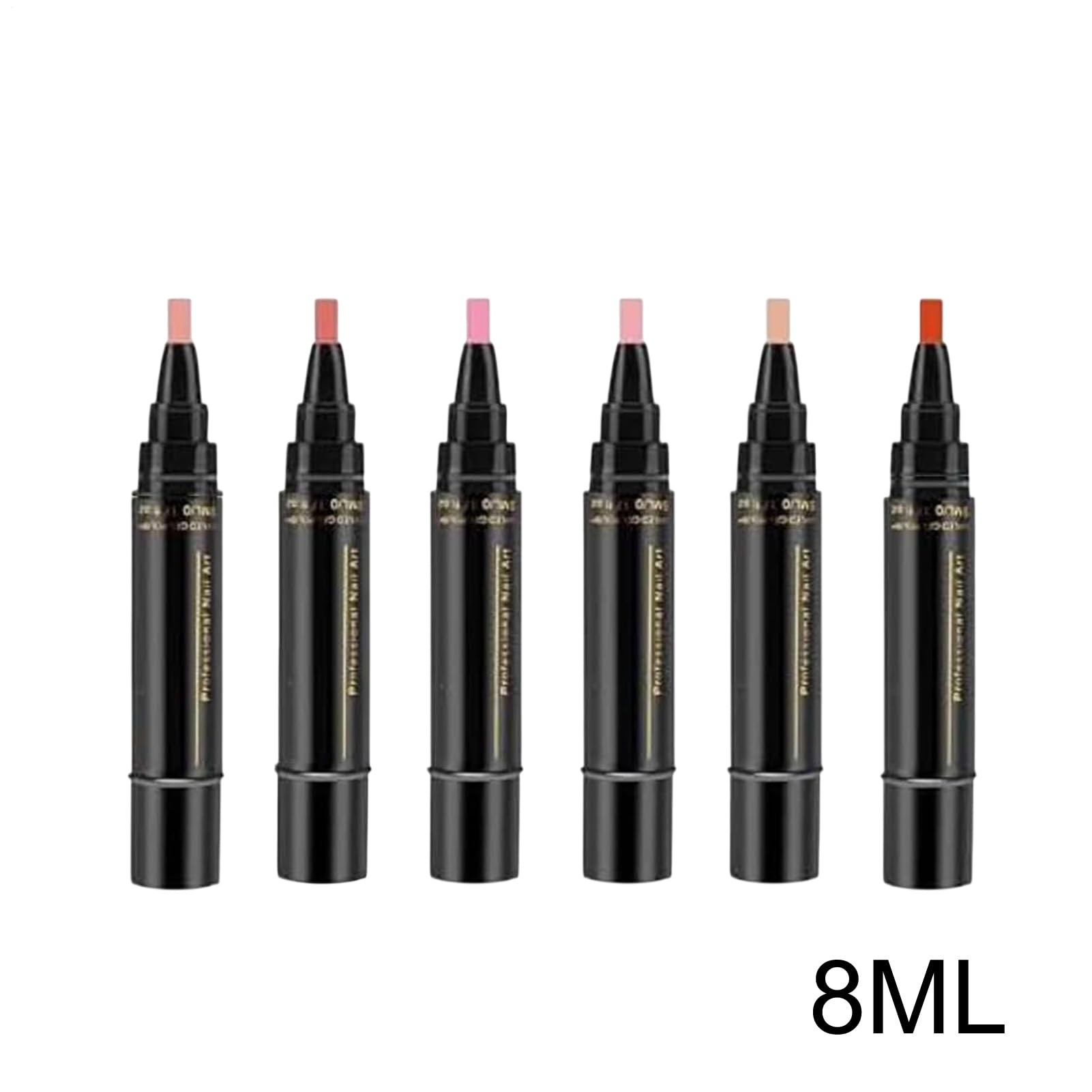 6 colori penna per smalto ad asciugatura rapida per donne, smalto per unghie, unghie ad asciugatura rapida, penne artistiche polacche 6 colori, senza UV per lucidatura, per manicure