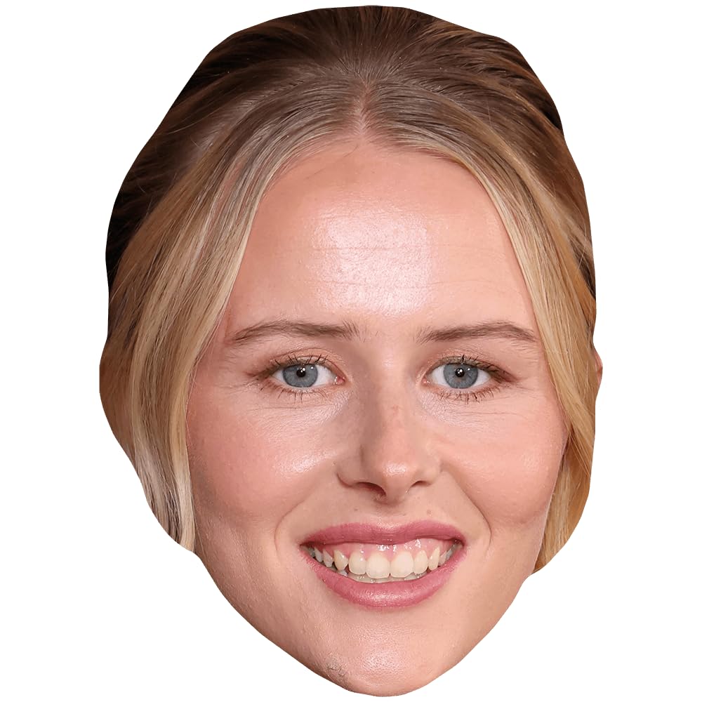 Hannah Hampton (Smile) Celebrity Mask, Flat Card Face, Fancy Dress Mask