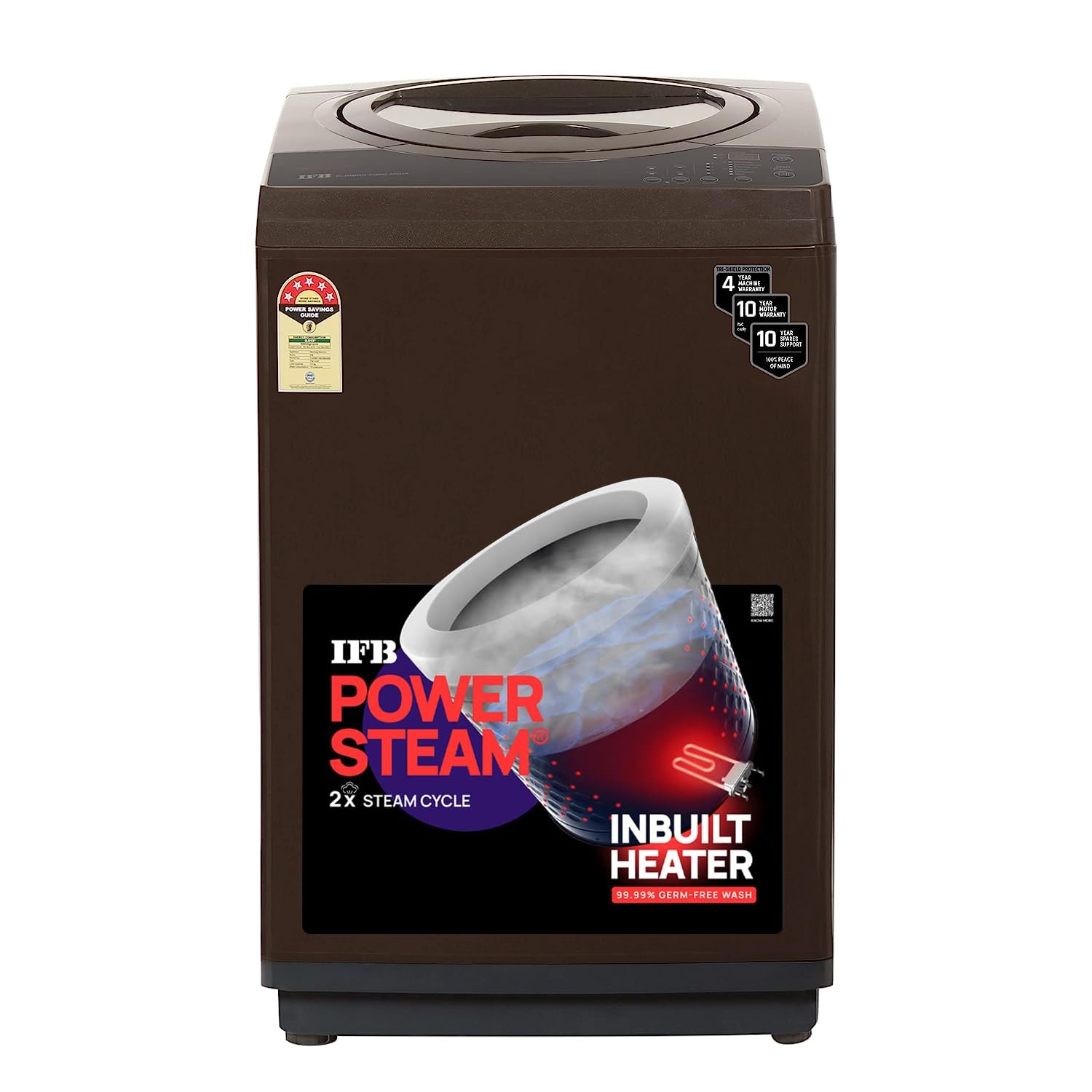 IFB 7.0 Kg Fully-Automatic Top Loading Washing Machine (TL-R1BRS 7.0KG Aqua, Brown, 2X Power Steam, 4 Years Comprehensive Warranty)