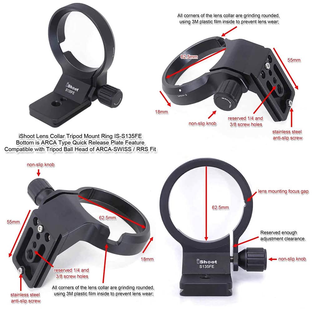 Lens Collar Tripod Mount Ring Compatible with Sigma 35mm f/1.4 DG HSM Art, 35mm f/1.2 DG DN Art - Image 2