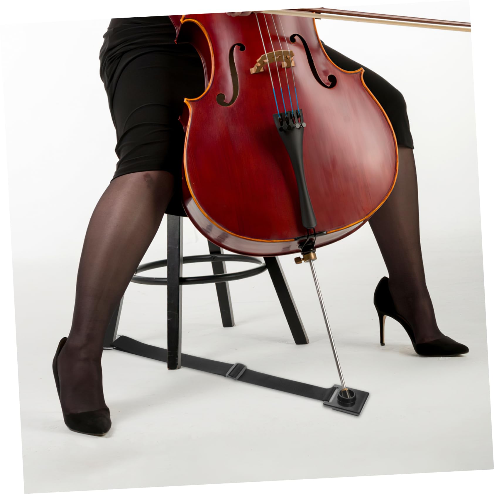 NULYLU Cello Stoppers Anti-slip Metal Pad for Endpin Rest Comfortable for Cello Players Random Style