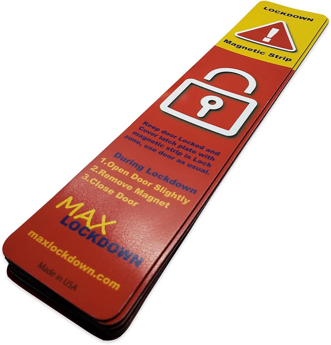80% оƒƒ Dіѕсоunt 50 Pack Lockdown Magnetic Strips For School Lockdowns, Full Size - Easy and Quick Way To Lock Doors in the Event of a Lockdown or an Emergency. Flаѕh Dеаlѕ - 50% оƒƒ 50 Pack Lockdown Magnetic Strips For School Lockdowns, Full Size - Easy and Quick Way To Lock Doors in the Event of a Lockdown or an Emergency.