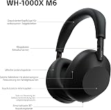 Sony WH-1000XM6 Casque sans-Fil Bluetooth à réduction de Bruit Noir, Son Hi-Res Unique, Confortable, Conception Pliable, Etui résistant, 30h Autonomie, iOS & Android - Noir - 13