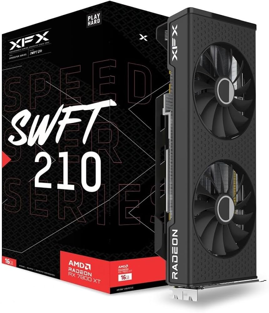 Amazon.com: XFX Speedster SWFT210 Radeon RX 7800XT Gaming Graphics Amazon.com: XFX Speedster SWFT210 Radeon RX 7800XT Gaming Graphics