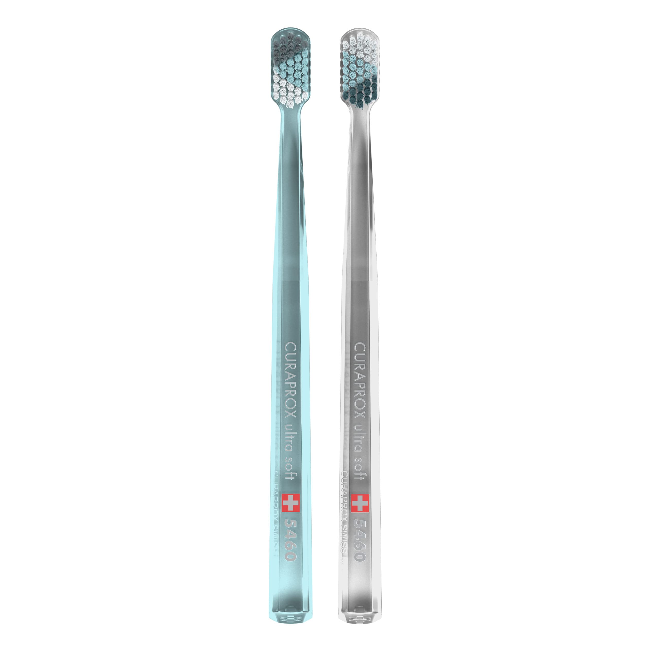 Curaprox CS 5460 Manual Toothbrush for Adults with 5460 CUREN® Bristles I Gentle on Gums and Effective Plaque Removal I 2 Pack Special Edition Winter 2022