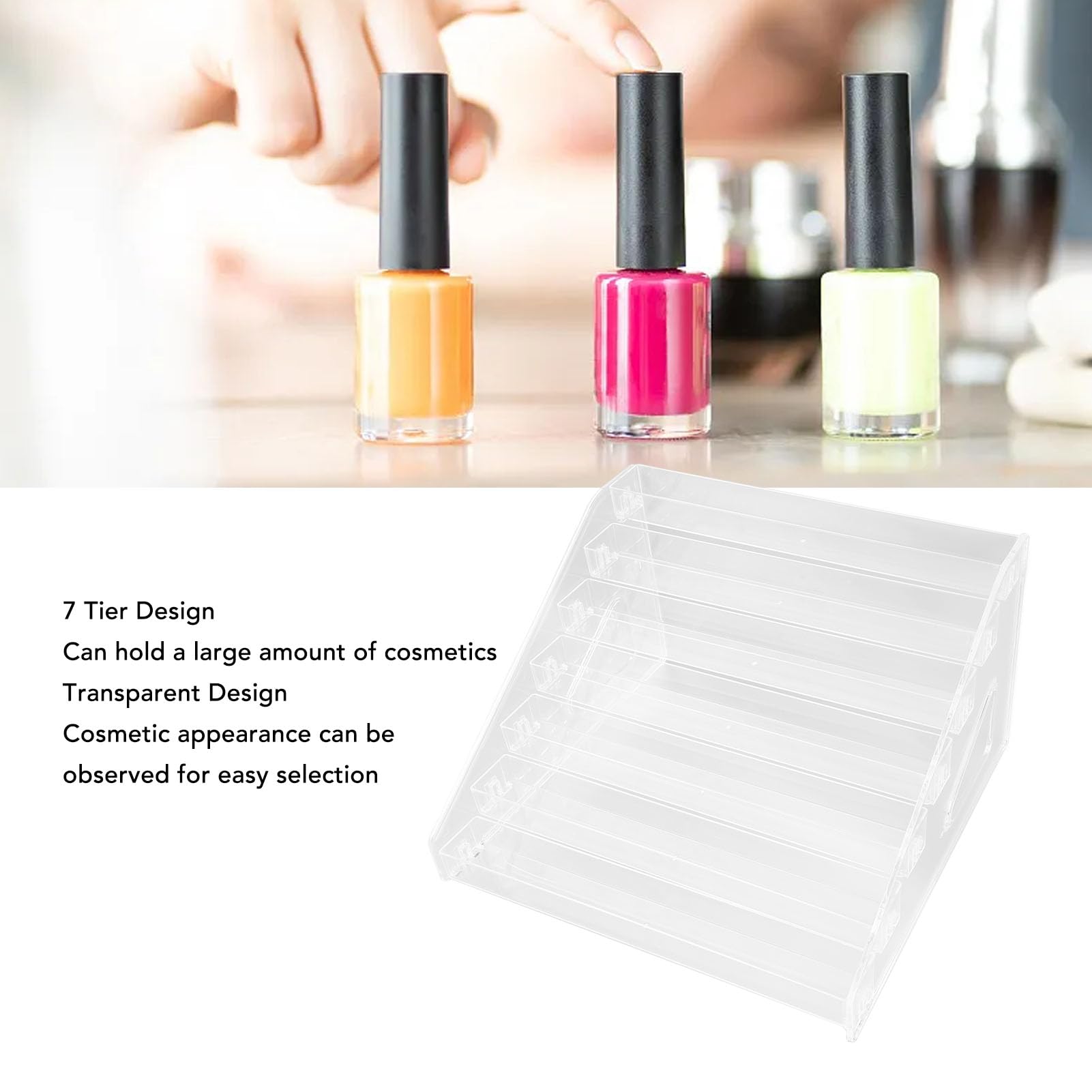 Support Organisateur à 7 étages Pour Vernis à Ongles - Marque Greensen - Neuf, Dimensions 35x33x5.5 Cm