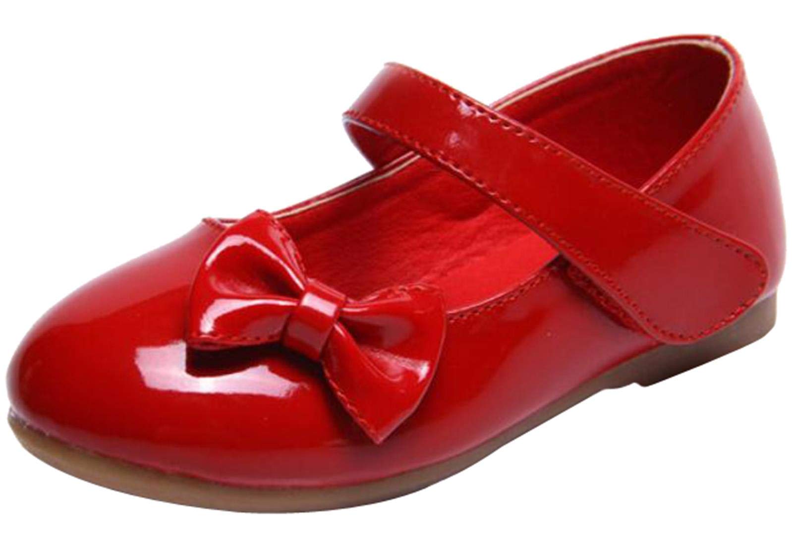 PPXID Mädchen Mary Jane Halbschuhe Bequem Lackleder Ballerinas