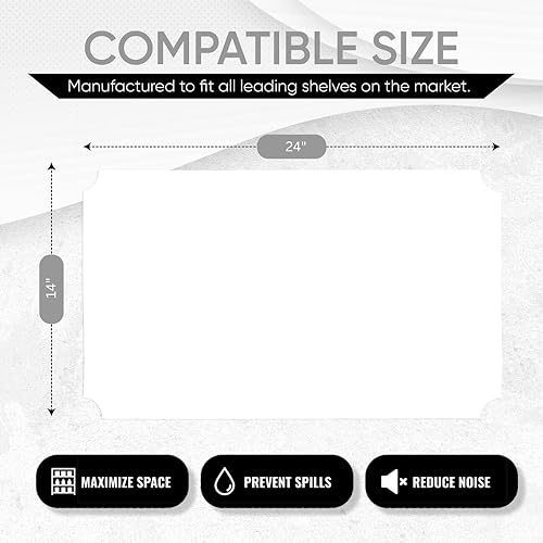 Miniatura 90 de Revestimiento de alambre para estante de alambre, cubierta de estante de alambre grueso, forro de plástico impermeable, revestimiento de estante