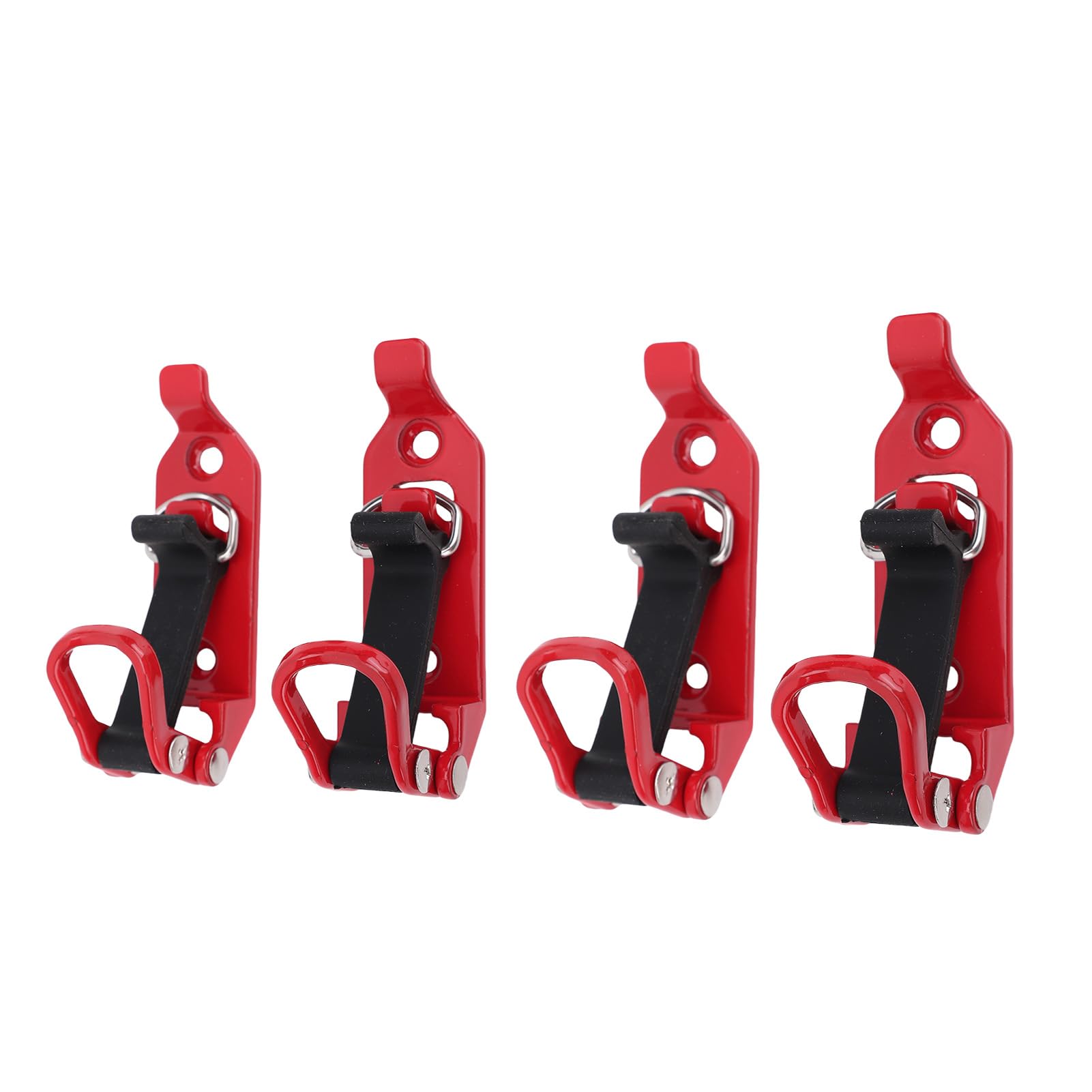 Jelquix Zinc Alloy Shovel Mount Kit for Roof Rack Durable Metal Rubber Axe Clamp for Off Road Trucks 4PCS