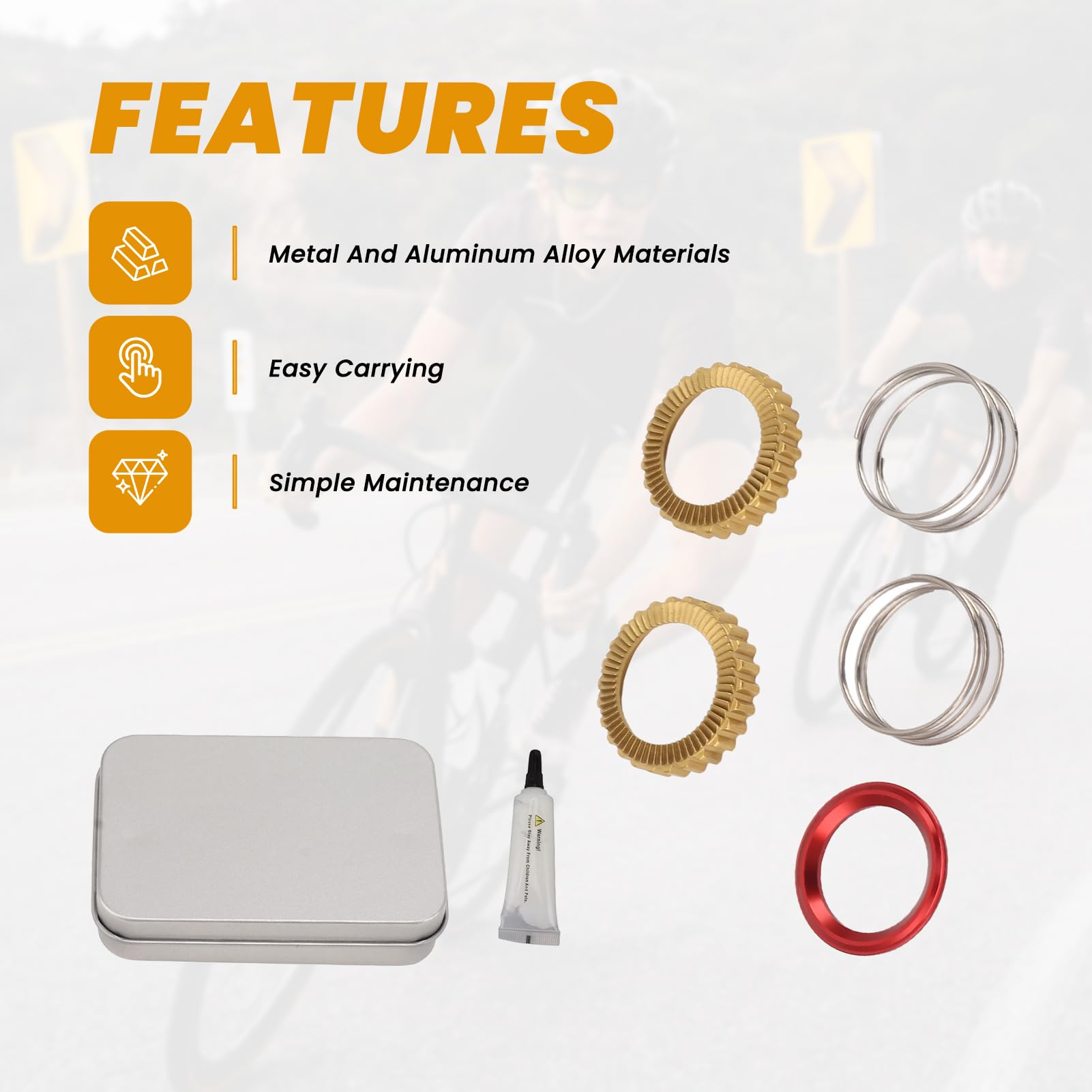 Kit de trinquete de buje DT de aleación de aluminio 60T para bicicleta