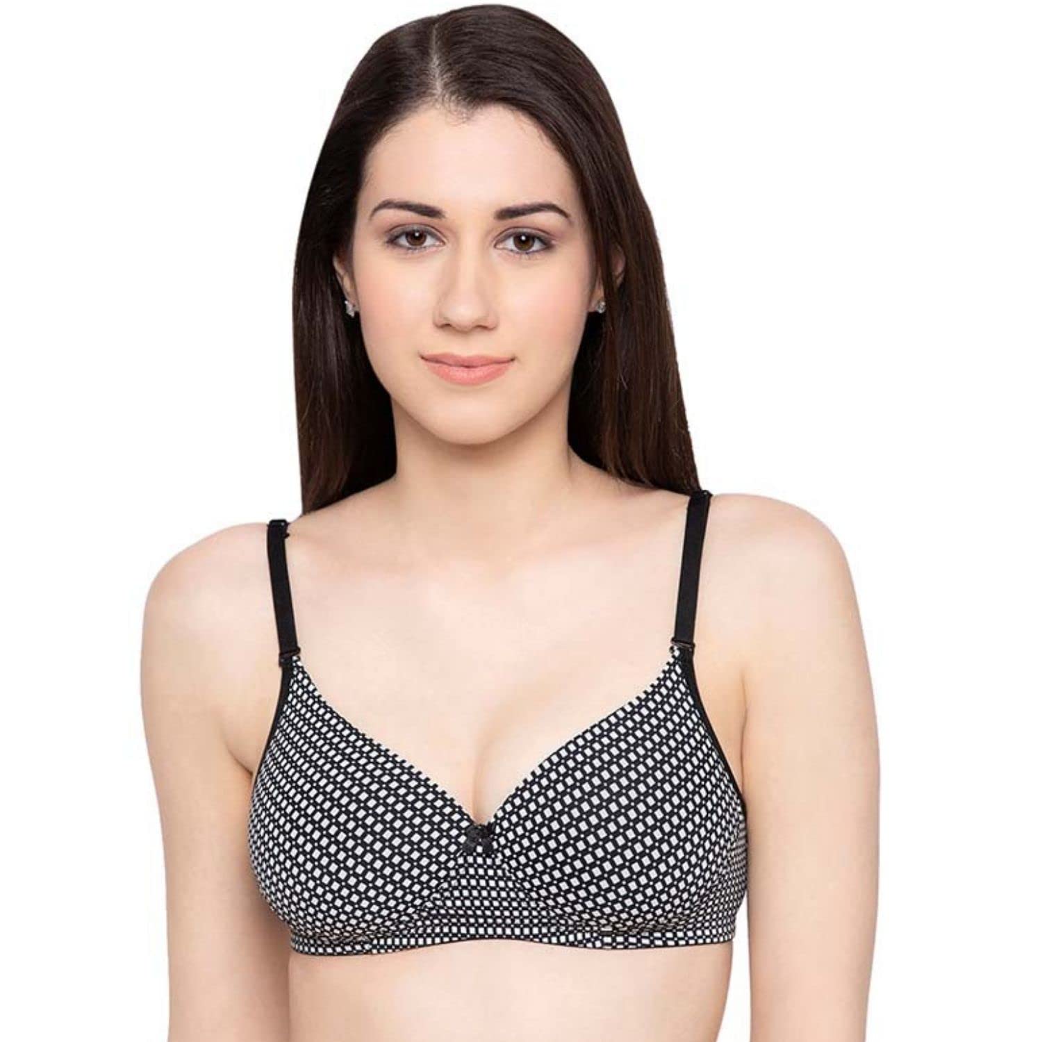 CandyskinChecks Non-Wired Bra for Women