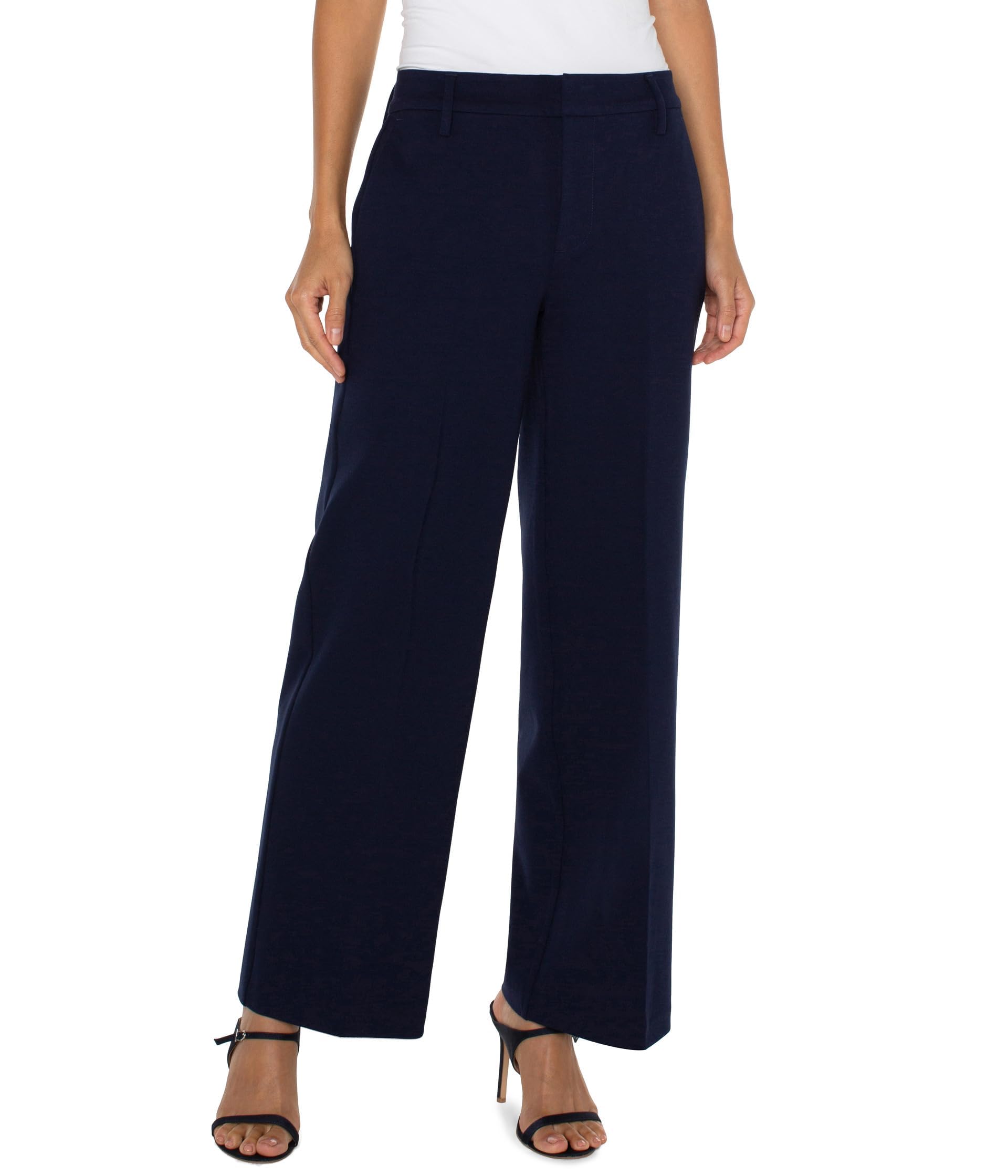 Liverpool Womens Kelsey Wide Leg Trouser Ponte PantDress Pants