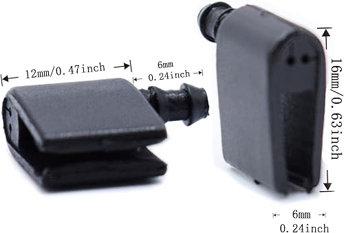 Miniatura 7 de Juego de 2 piezas para Mercedes-Benz Sprinter VW Crafter 2006-2018 para Freightliner Dodge Sprinter Van RV Truck limpiaparabrisas delantero boquilla