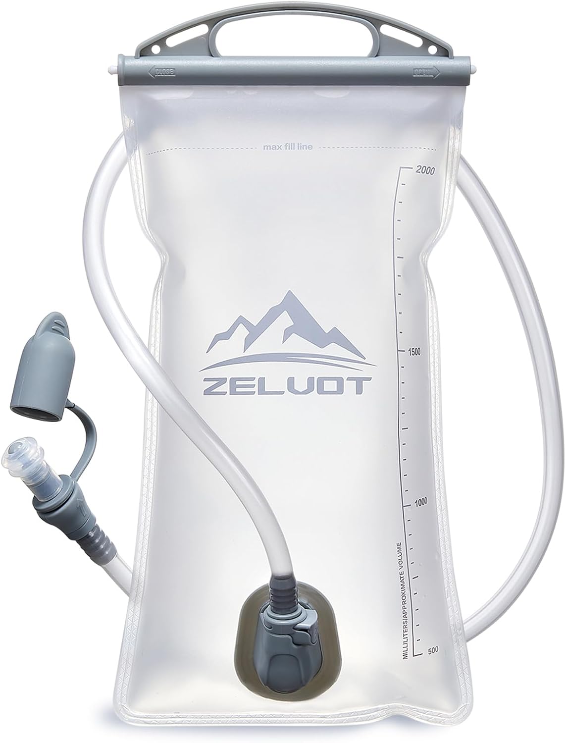 2L Hydration Bladder, BPA Free Water Bladder for Hiking Backpack, Leakproof Water Storage Bladder for Running, Hiking, Marathon 2L Hydration Bladder, BPA Free Water Bladder for Hiking Backpack, Leakproof Water Storage Bladder for Running, Hiking, Marathon